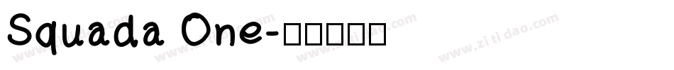 Squada One字体转换